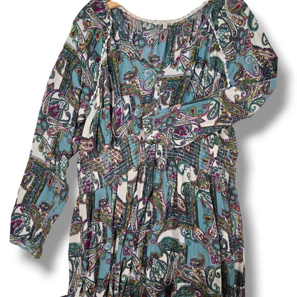 Kate & Sam Women’s Paisley Boho Midi Dress – Size XXL, gently used - Picture 4 of 8